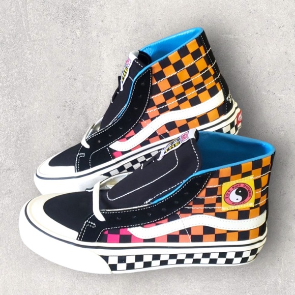Vans Sk8-Hi 138 Decon T&C Surf Design Hawaii Checkerboard New Sneakers. W11/M9.5 - Picture 2 of 6